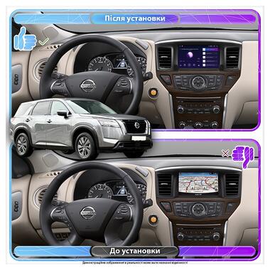 Штатна магнітола Lesko для Nissan Pathfinder V 2021-н.в. екран 9 4/64Gb CarPlay 4G Wi-Fi GPS Prime фото №2