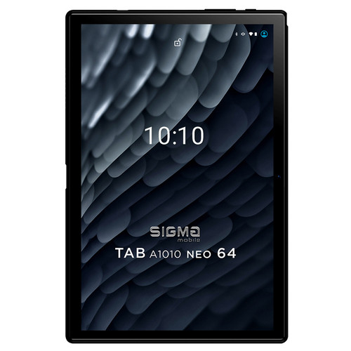 Планшетний ПК Sigma mobile Tab A1010 Neo 4/64GB 4G Dual Sim Black чохол-книжка фото №1