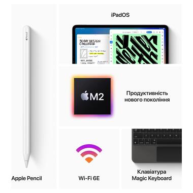 Планшет Apple iPad Pro 12.9 Wi-Fi 128Gb (2022) Space Gray фото №9