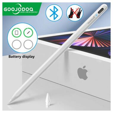 Стілус Goojodoq для планшета Apple iPad 2018-2021 Goojodoq 11 Gen Plus Bluetooth Magnetic 0.6mm White (1005003175942181W) фото №4