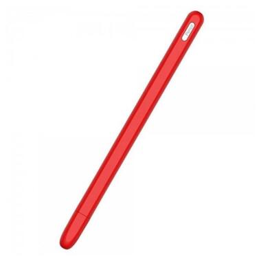 Чехол Goojodoq Button Magnetic TPU для стилуса Apple Pencil 2 Red (1005001784825742R) фото №1