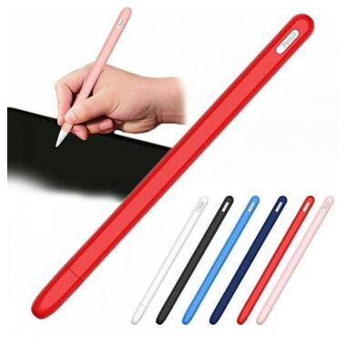 Чехол Goojodoq Button Magnetic TPU для стилуса Apple Pencil 2 Red (1005001784825742R) фото №3