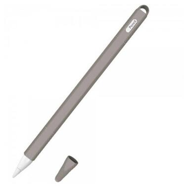 Чохол Goojodoq Hybrid Ear TPU для стілуса Apple Pencil 2 Grey (4001055094286GR) фото №1