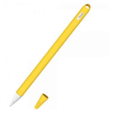 Чохол TPU Goojodoq Hybrid Ear для стілуса Apple Pencil 2 Yellow тех.пак (4001055094286Y) фото №1