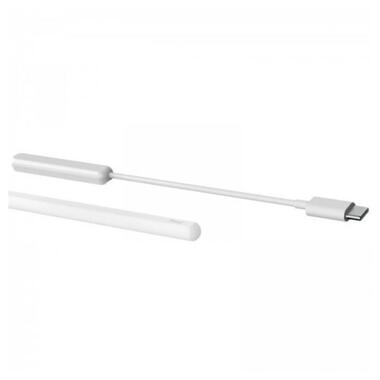 БЗУ Goojodoq Wireless Magnetic 1W Type-C для стілуса Apple Pencil 2 White (1005004911171547W) фото №2