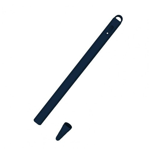 Силіконовий чохол Coteetci Solid темно-синій Apple Pencil 2 (CS7082-BL) фото №1