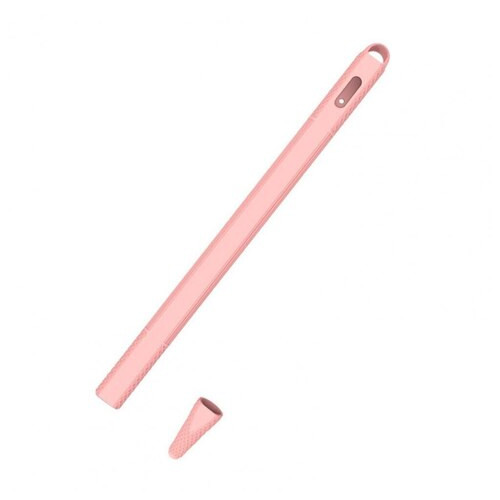 Силіконовий чохол Coteetci Solid рожевий для Apple Pencil 2 (CS7082-PK) фото №2