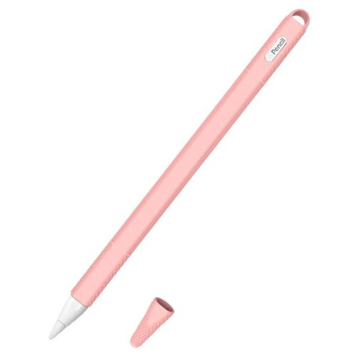 Силіконовий чохол Coteetci Solid рожевий для Apple Pencil 2 (CS7082-PK) фото №1