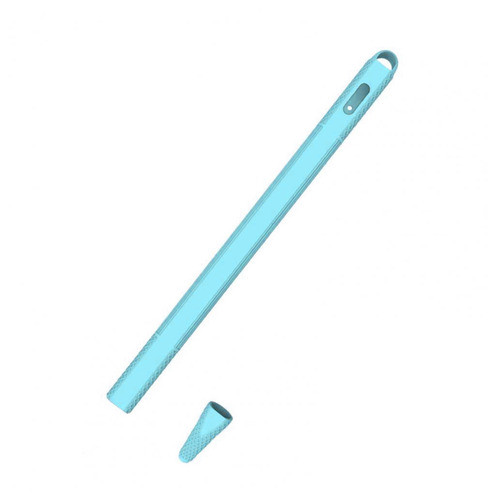 Силіконовий чохол Coteetci Solid синій для Apple Pencil 2 (CS7082-QB) фото №1