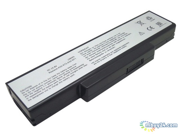 Акумулятор для ноутбуків ASUS A72 A73 10.8V 5200mAh (NB00000016) фото №1
