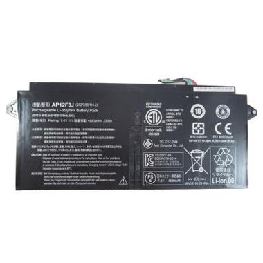 Акумулятор до ноутбука Acer AP12F3J Aspire S7-391 4680mAh (35Wh) 4cell 7.4V Li-ion (A47044) фото №1