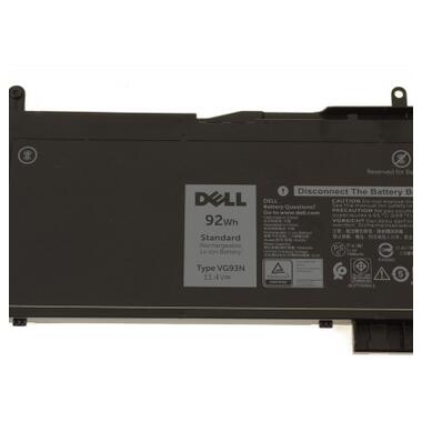 Акумулятор для ноутбука Dell Latitude 5580 (long), VG93N, 92Wh (7666mAh), 6cell, 11.4V, L (A47605) фото №2