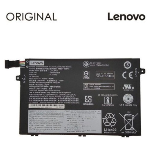 Акумулятор для ноутбука Lenovo ThinkPad L480 (L17C3P52) 11.1V 4050mAh (NB481279) фото №1