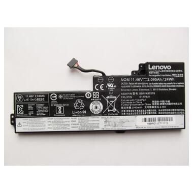 Акумулятор до ноутбука Lenovo ThinkPad T470 01AV421, 2095mAh (24Wh), 3cell, 11.46V, Li-ion (A47458) фото №2