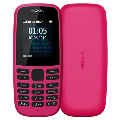 Мобільний телефон Nokia 105 SS 2019 Pink (16KIGP01A13) фото №1