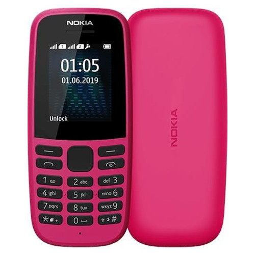 Мобільний телефон Nokia 105 2019 Dual Sim Pink фото №1