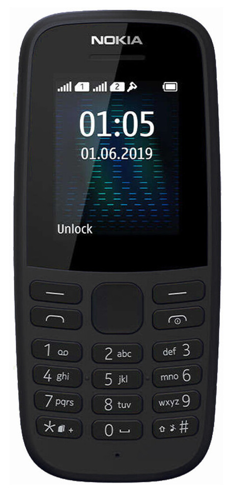 Мобільний телефон Nokia 105 Dual Sim New Black фото №1
