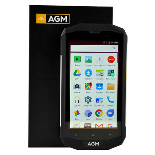 Смартфон AGM A8 4/64Gb Black фото №3