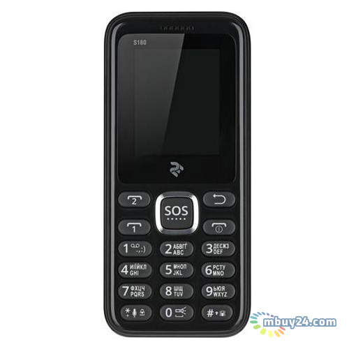 Мобільний телефон 2E S180 Black (708744071118) фото №2