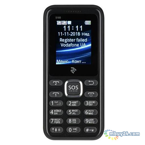 Мобільний телефон 2E S180 Black (708744071118) фото №3
