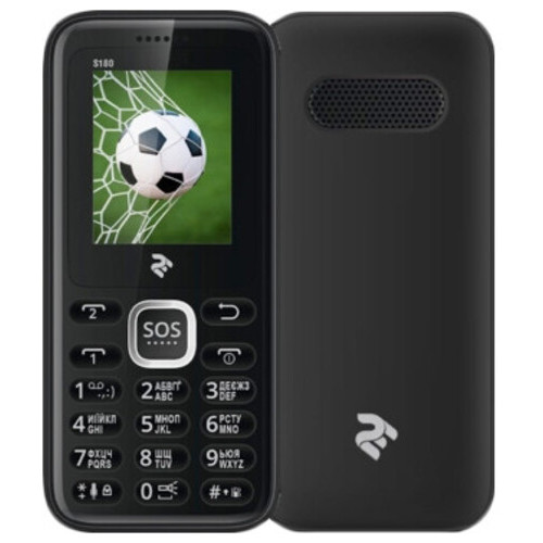 Мобільний телефон 2E S180 Black (708744071118) фото №1