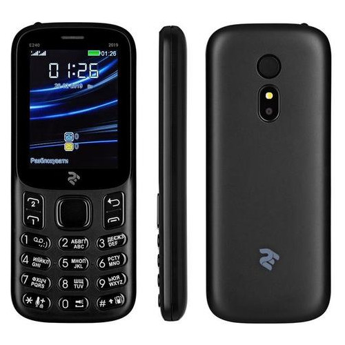 Мобільний телефон 2E E240 2019 Dual Sim Black (680576169990) фото №1