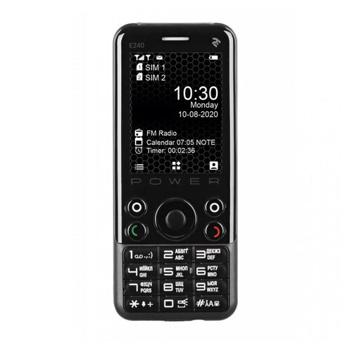Мобільний телефон 2E E240 Power Black фото №2