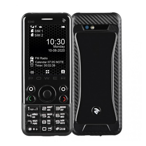Мобільний телефон 2E E240 Power Black фото №1