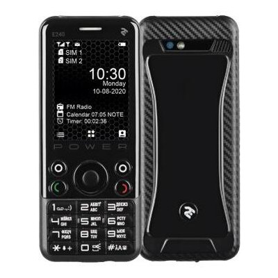 Мобільний телефон 2E E240 POWER Black (680576170088) фото №1
