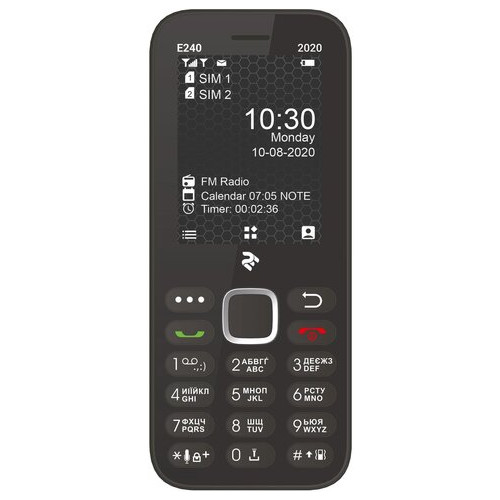 Мобільний телефон 2E E240 (2020) DS Black фото №1