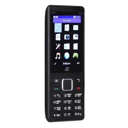 Мобільний телефон 2E E280 2022 2SIM Black (688130245210) фото №5
