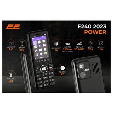 Мобільний телефон 2E E240 2023 2.4 Black (688130251068) фото №10