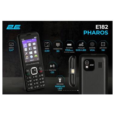 Мобільний телефон 2E E182 Black 2 SIM+SD фото №11