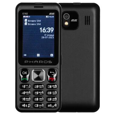 Мобільний телефон 2E E182 Black 2 SIM+SD фото №1