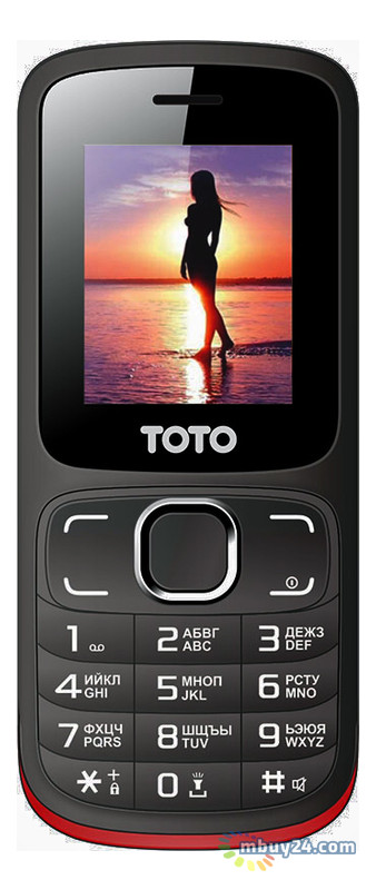 Мобільний телефон TOTO A1 Black/Red фото №1