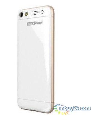 Мобільний телефон Maxcom MM136 Dual Sim White-Gold (5908235973500) фото №2