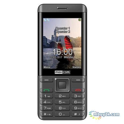Мобільний телефон Maxcom MM236 Dual Sim Black-Silver (5908235974071) фото №1