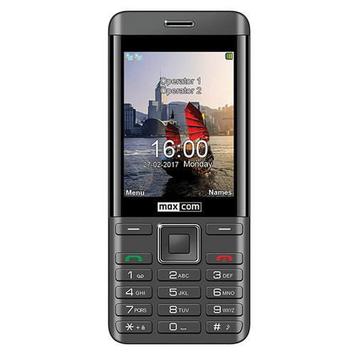 Мобільний телефон Maxcom MM236 Black-Silver (919278) фото №1