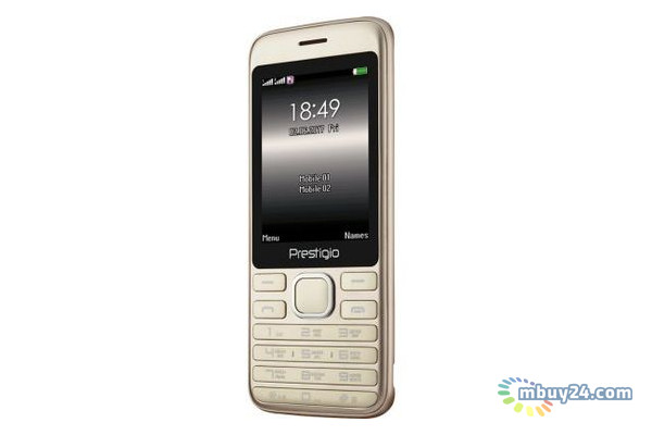Мобільний телефон Prestigio Grace A1 1281 Dual Sim Gold фото №2
