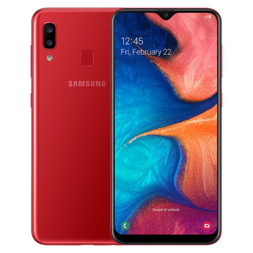 Смартфон  Samsung Galaxy A20 2019 3/32GB Red (SM-A205FZBVSEK) *EU фото №1