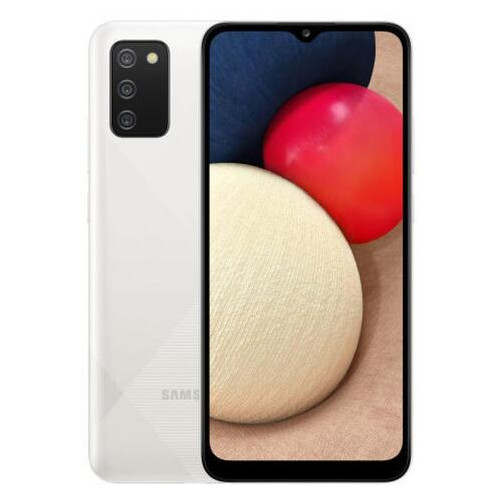 Смартфон Samsung Galaxy A02s SM-A025 3/32GB White (SM-A025FZWESEK) фото №1