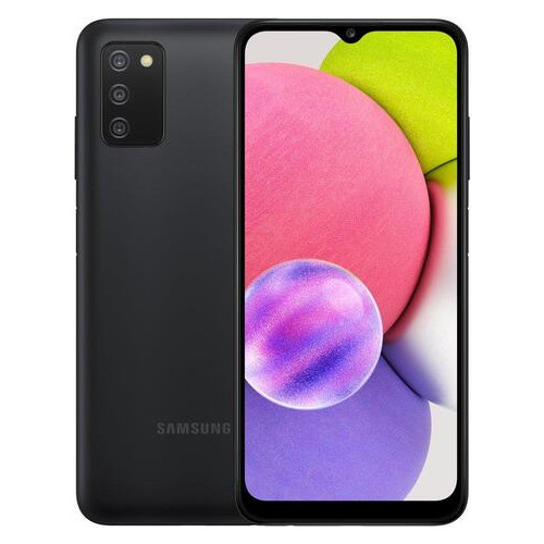 Смартфон Samsung Galaxy A03s 3/32Gb Black (SM-A037FZKDSEK) фото №1