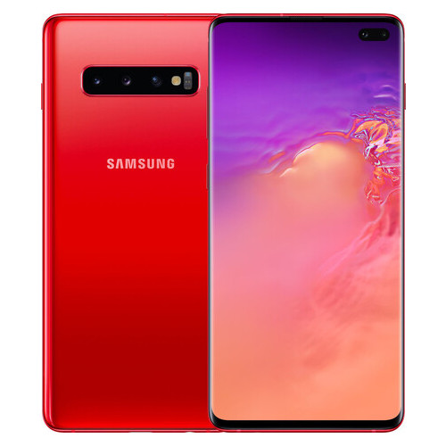 Смартфон Samsung Galaxy S10+ G975U 8/128Gb Cardinal Red фото №1