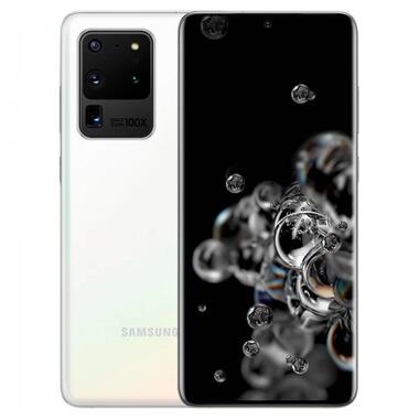 Смартфон Samsung Galaxy S20 Ultra 5G G988N 12/256Gb (1sim) (Snapdragon) Cloud White *CN фото №1