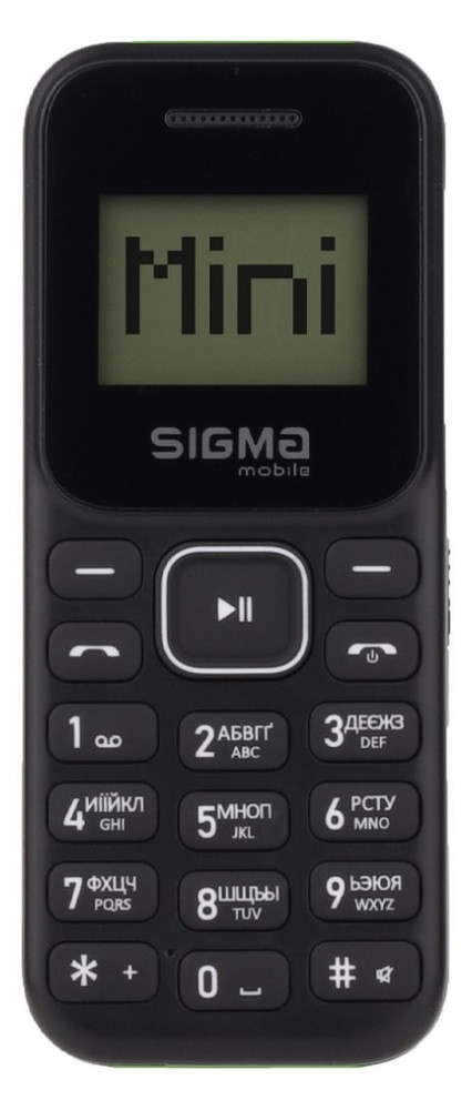 Мобільний телефон Sigma X-style 14 MINI Black-Green (4827798120729) фото №1
