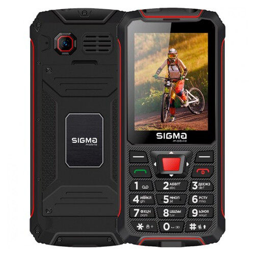 Мобільний телефон Sigma mobile X-treme PR68 Black-red фото №1