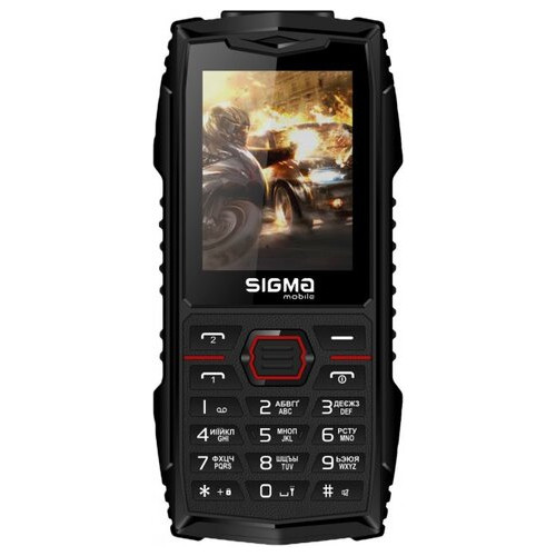 Мобільний телефон Sigma mobile X-TREME AZ68 black-red фото №1