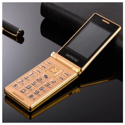 Мобільний телефон Tkexun A15 (Satrend A15, Dsfen A15) gold. Flip фото №3