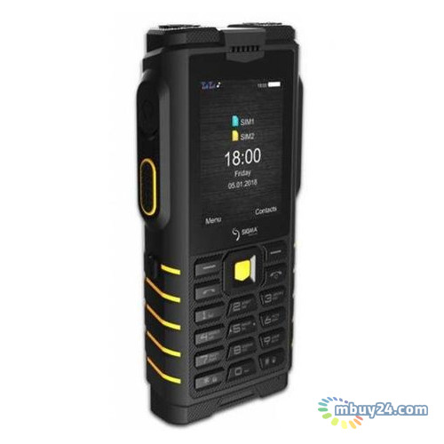 Мобільний телефон Sigma mobile X-treme DZ68 Dual Sim Black/Yellow (4827798466322) фото №3