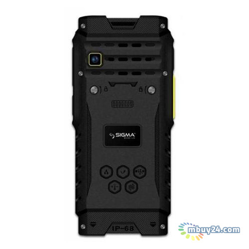 Мобільний телефон Sigma mobile X-treme DZ68 Dual Sim Black/Yellow (4827798466322) фото №2